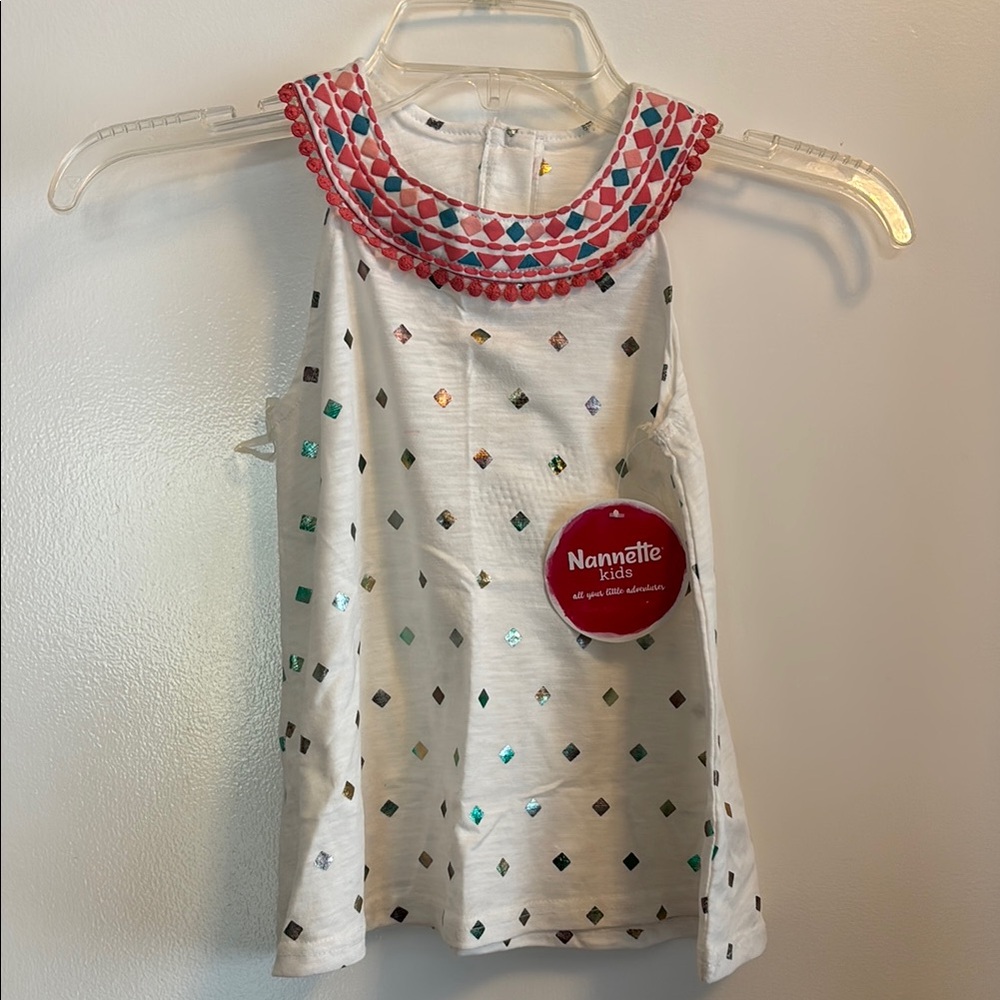 Nannette Kids Multicolor Sleeveless Top